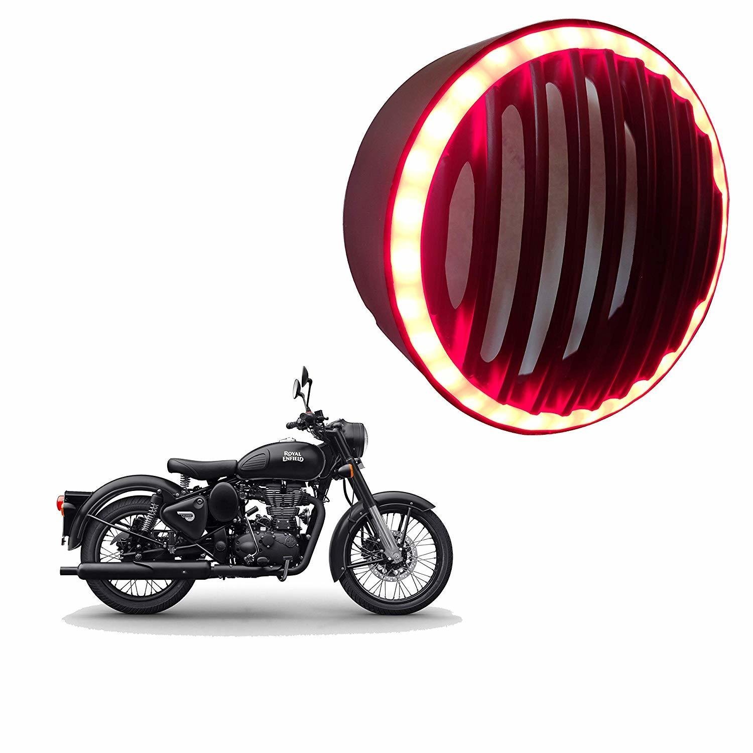 Led Headlight Grill For Royal Enfield Dug Dug Motorcycles 2350