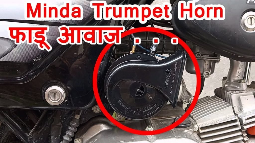 MINDA Trumpet Horn for all Motorcycles 12V Set of 2pcs Dug