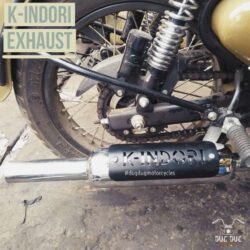K-Indori Exhaust with baffles for Royal Enfield UCE All Models