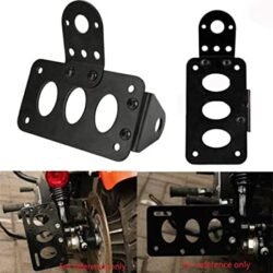 Side Mount Motorcycle License Plate Number Plate Bracket Fit for Chopper Accessories Black License Plate Bracket
