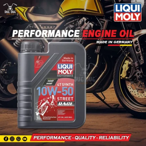 liqui moly performance pack engine oil 10w-50 Street race dug dug motorcycles_001