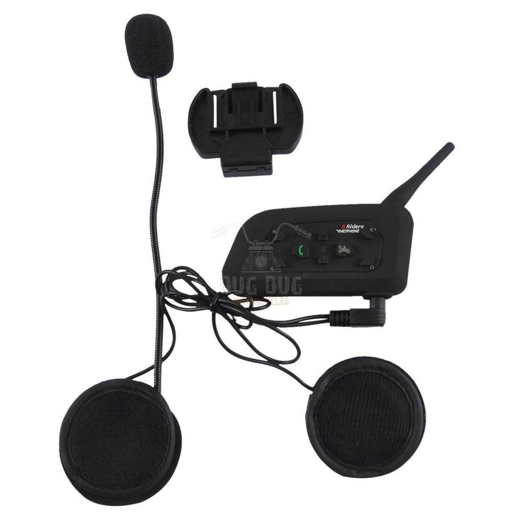 Vnetphone V6 1200m Motorcycle Helmet Intercom Bluetooth Interphone