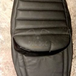 Cushion Seat Cover with Rider and Pillion Backrest for Royal Enfield Hunter 350
