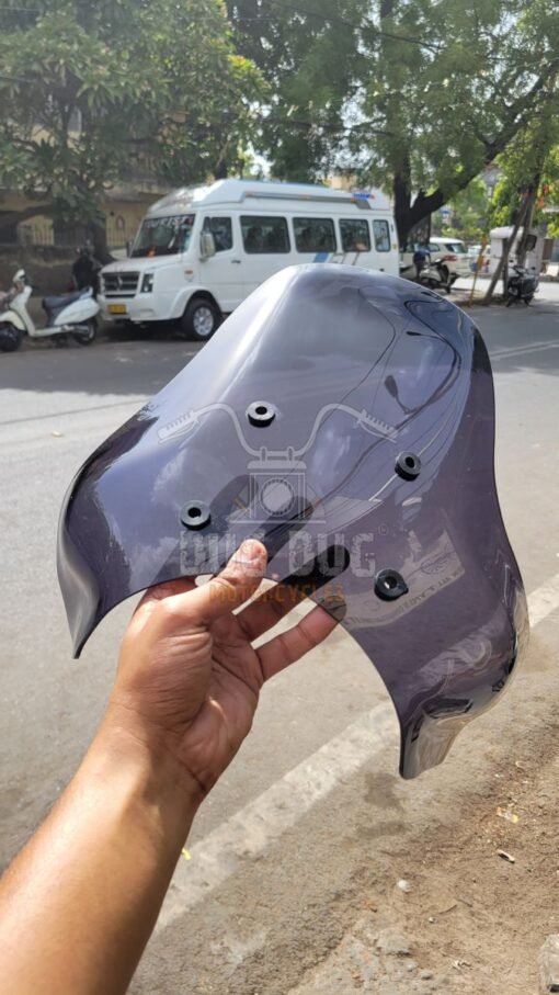 himalayan 450 carbon racing windshied visor dug dug motorcycles (1)