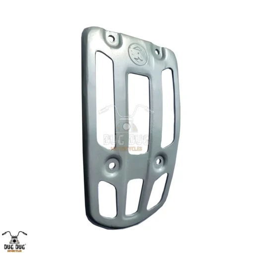 Dug Dug Pillion Seat Replacement Carrier for Royal Enfield Super Meteor 650 - Silver (1)